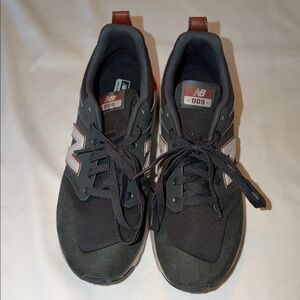 New Balance 009 Men's Dark Olive and Orange Sneakers